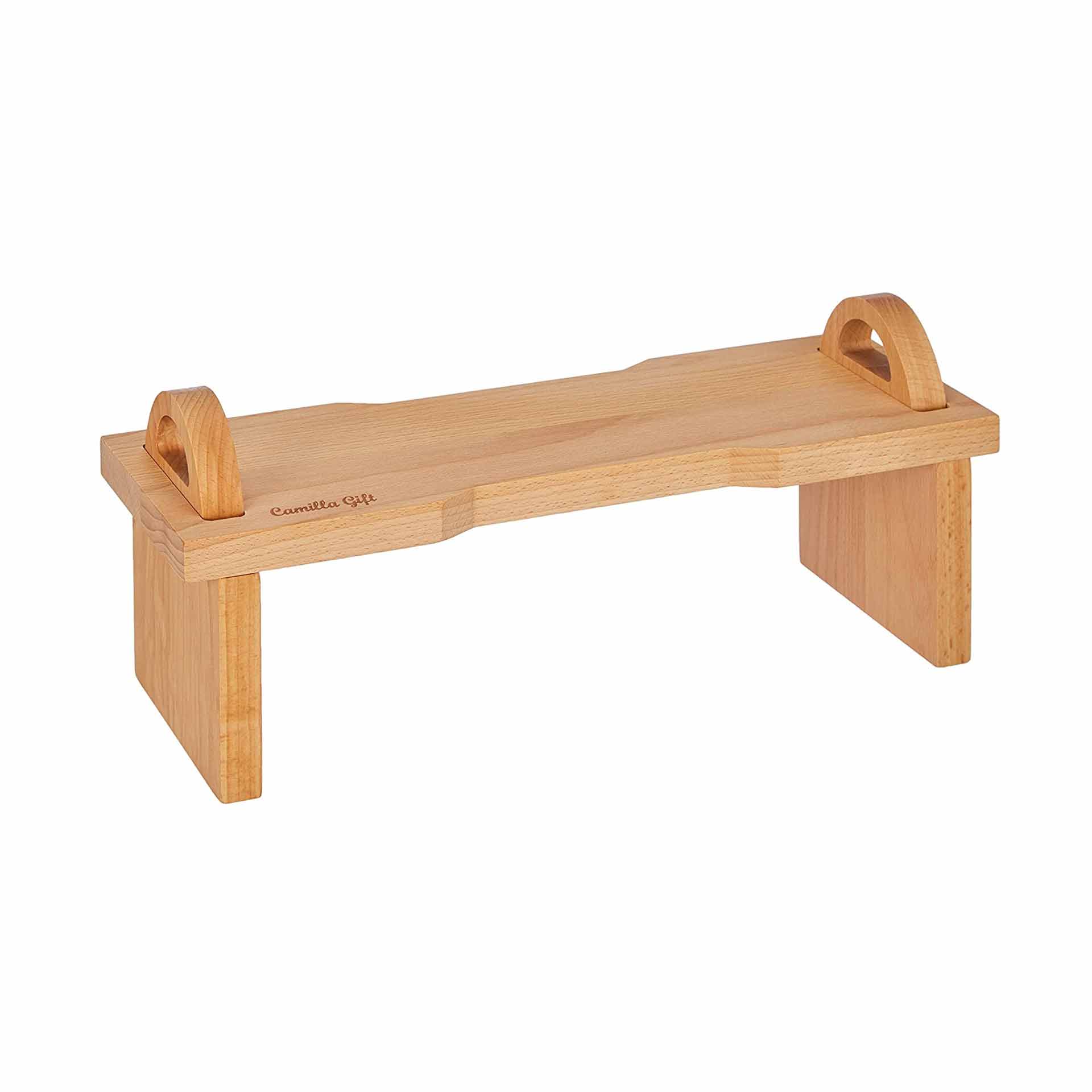 Tagliere alzatina da tavola scomponibile, in legno di faggio